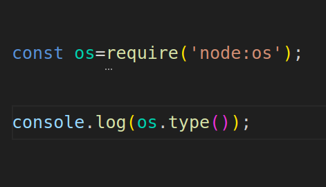 simple node program for os details