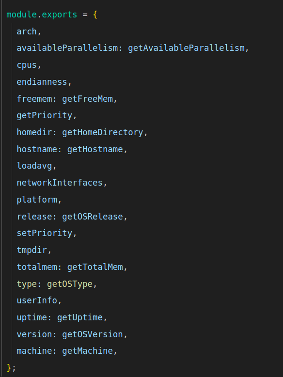 simple node program  os type() details