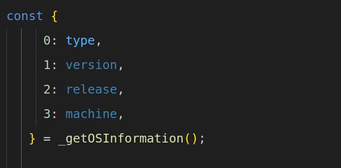 simple node program  os type() 